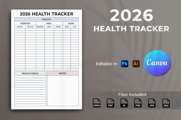 2026 Health Tracker Template