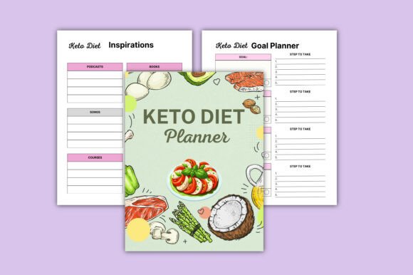 2026 Keto Diet Planner Canva KDP – Editable & Print Ready for Amazon KDP