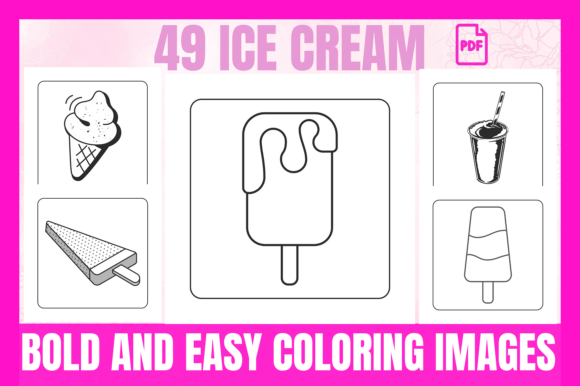 Bold Easy Ice Cream Coloring Pages: A Creative Resource for All Ages