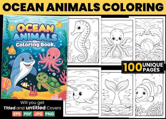 Creating Ocean Animals Coloring Pages for KDP and Beyond