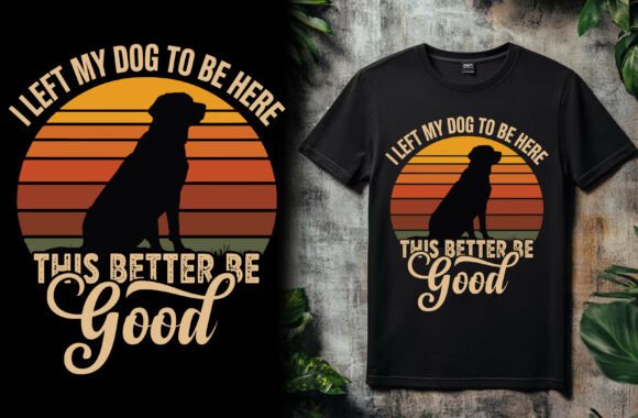 Dog T Shirt Design - VECTOR