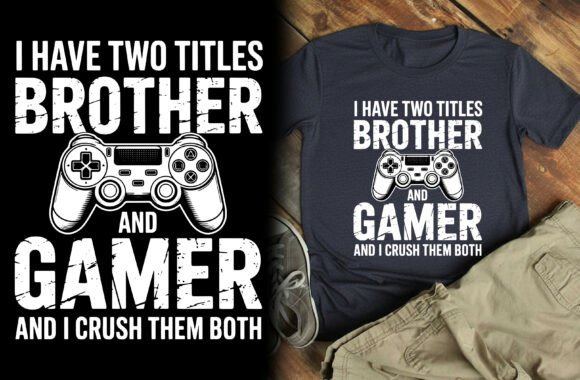 Gamer Typographic T Shirt Design Vector: A Versatile Choice for Custom Apparel and Beyond