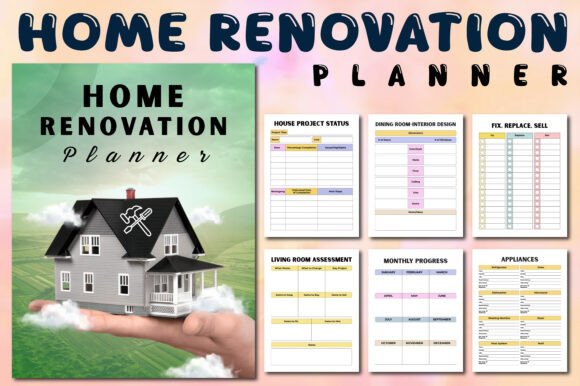 Home Renovation Planner Canva Kdp: A Strategic Tool for Organized Home Transformations