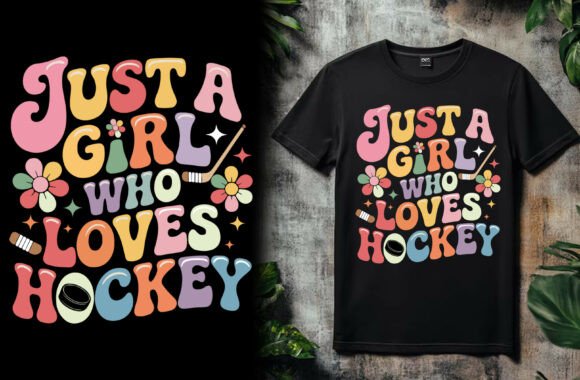 Just a Girl Who Loves Hockey T Shirt