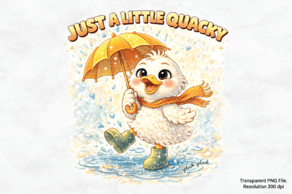 Just a Little Quacky Duck PNG