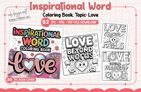 Love Inspirational Word Coloring Book: A Creative Tool for Adults