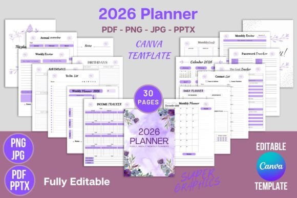 Mastering 2026 with the Editable 2026 Planner Canva Template KDP