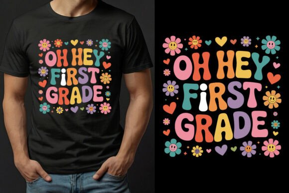 Oh Hey First Grade Vector Design