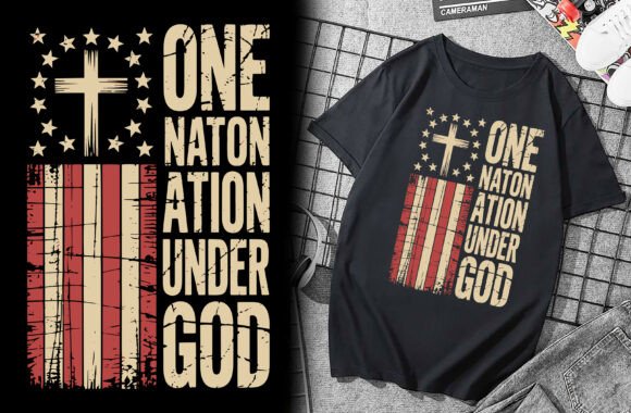 One Nation Ation Under God - Vector