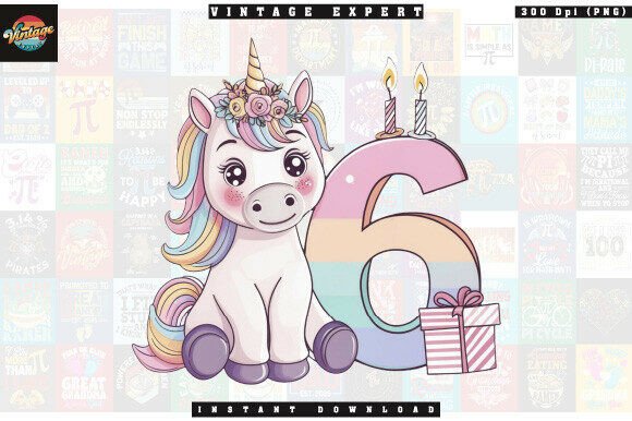 Rainbow Unicorn Six Birthday Clipart: A Strategic Tool for Creative and Commercial Success