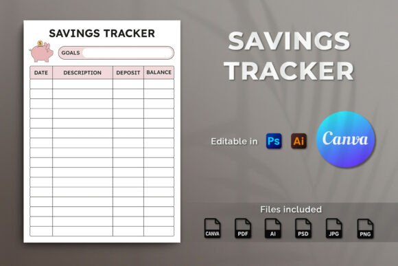 Savings Tracker Template KDP Interior: A Tool for Financial Planning and Productivity
