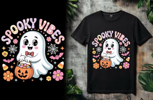 Spooky Vibes T Shirt Design