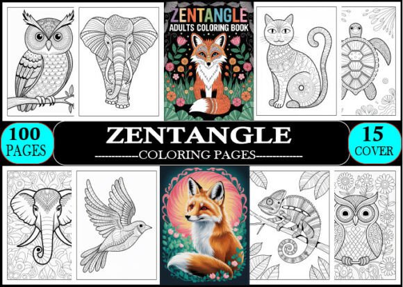 Unleash Creativity with Zentangle Adults Coloring Pages Bundle