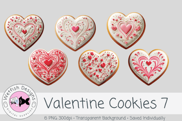 Valentine PNG Clipart Cookies 7: A Sweet Addition to Your Design Projects