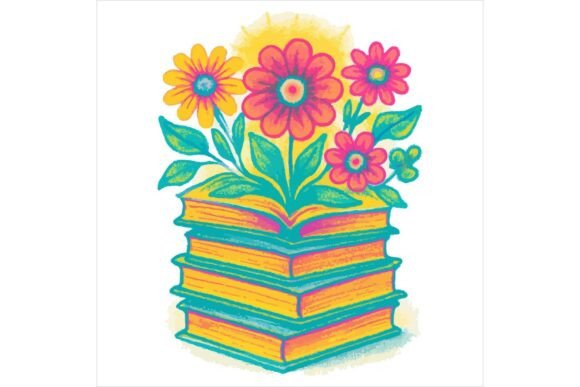 Watercolour Book Flowers Transparent EPS