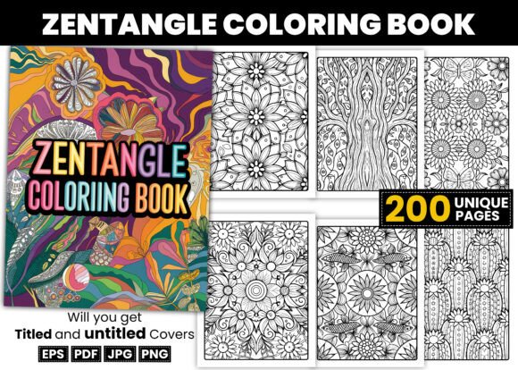 Zentangle Coloring Pages for Mindful Creativity